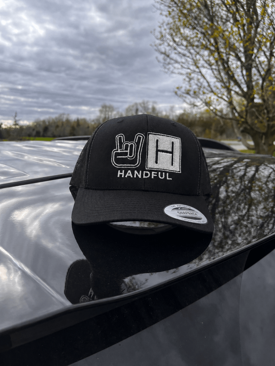 Handful Element Wear – Classic Trucker Hat Black Mesh - HANDFUL
