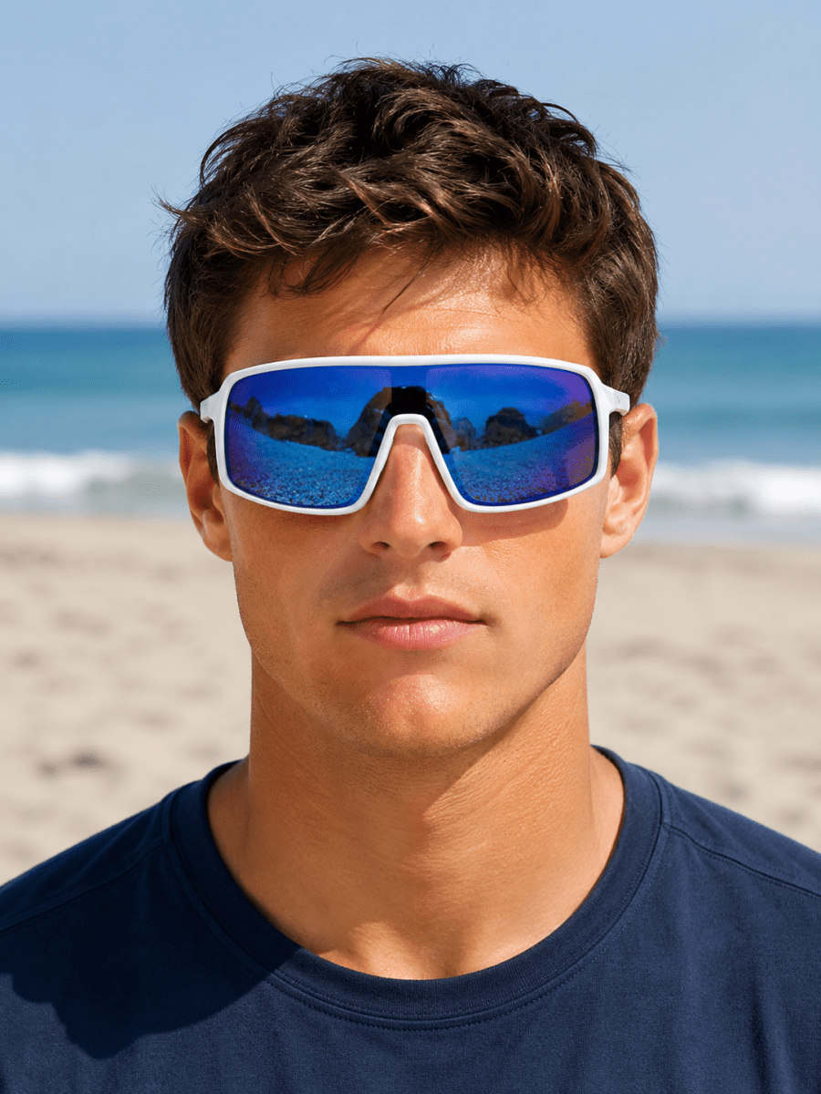 Polarized One - Piece Sport Sunglasses - HANDFUL