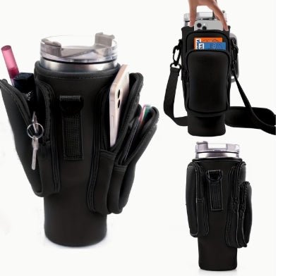 WATER BOTTLE CARRIER with PHONE POCKET - HANDFUL